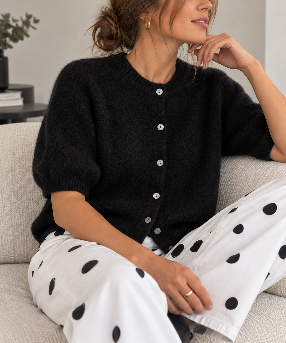 Gilet/pull Noéline zwart