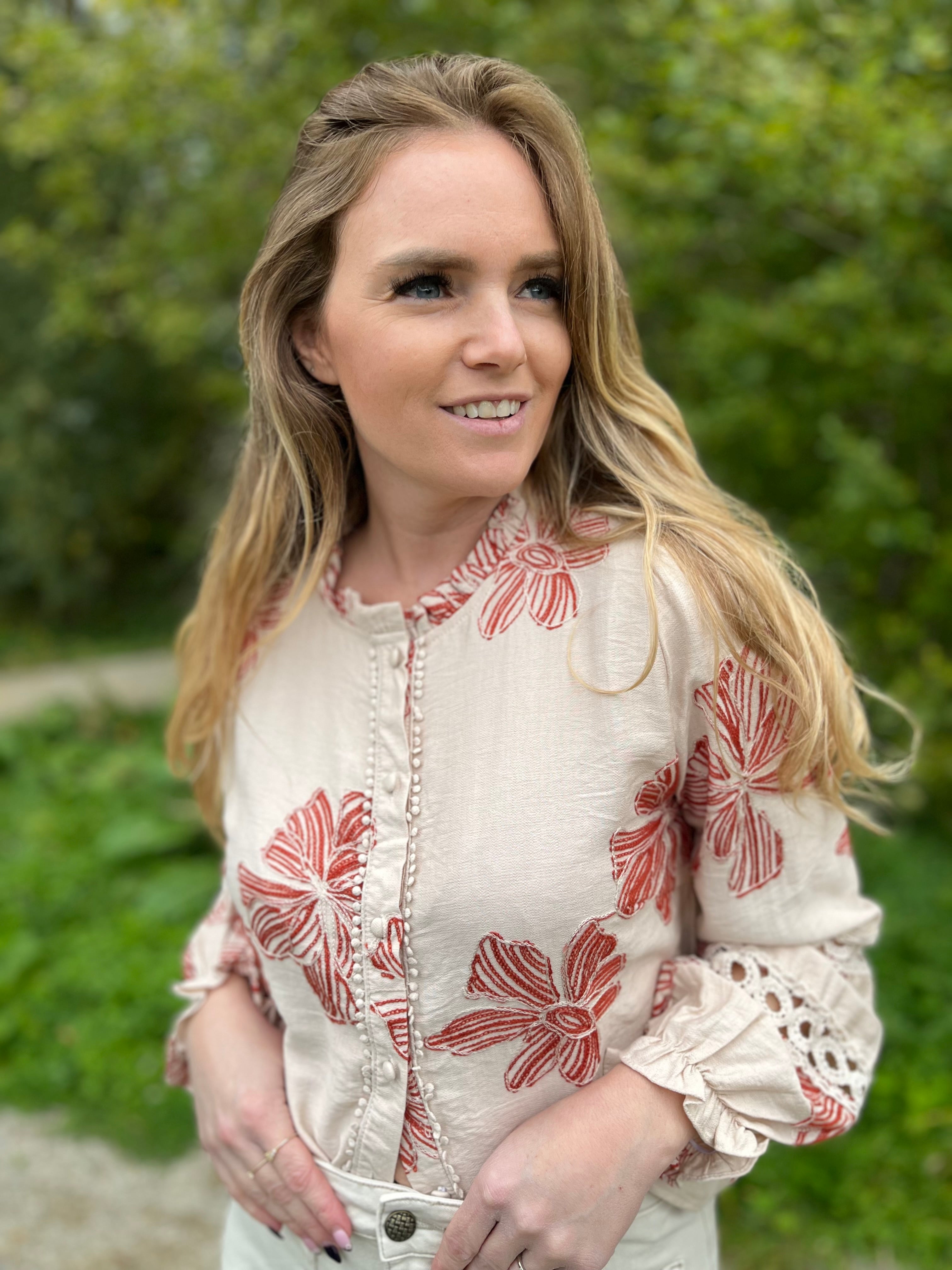 Hemd Avril terracotta