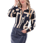 K-Design - Vegan lederen rok met split (B754)