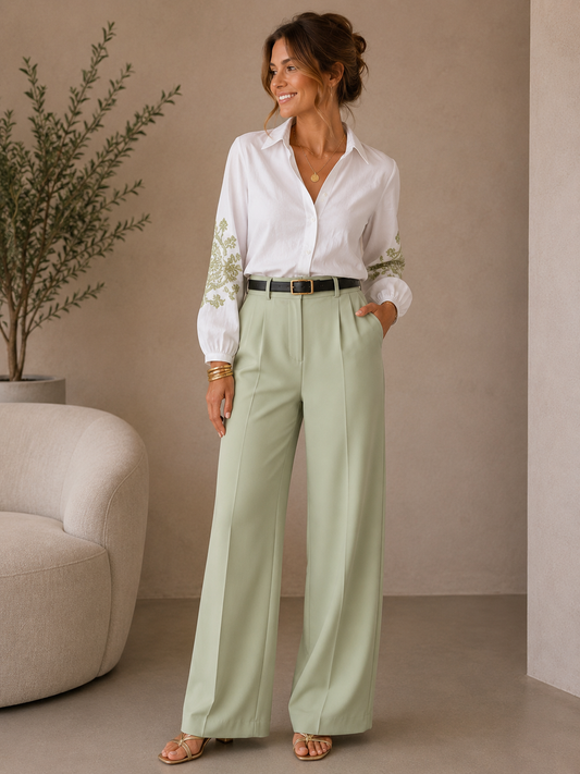 Broek Marie mint groen