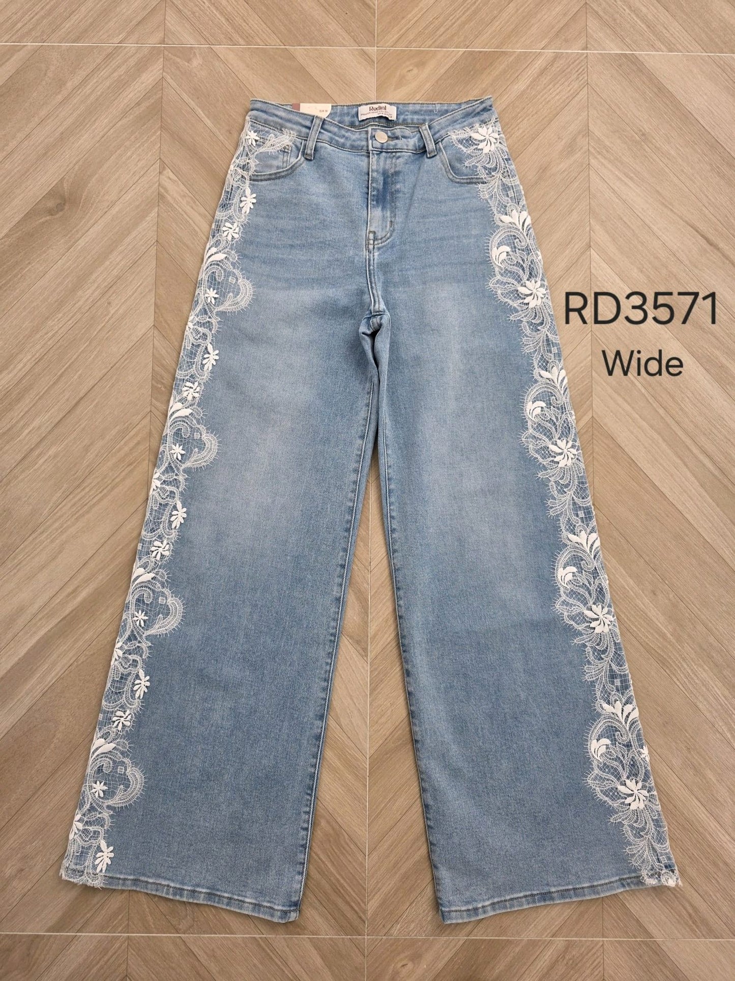 Jeansbroek Redial kant
