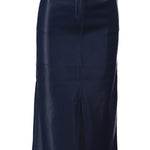 K-Design - Vegan lederen rok met split (B754)