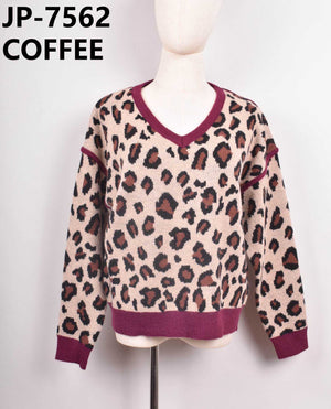 Pull Mila coffee/bordeaux