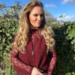 Debardeur met rits bordeaux