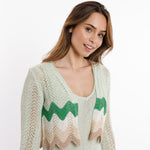 Gilet Sweewë groen