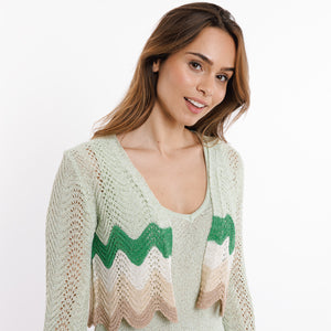 Gilet Sweewë groen