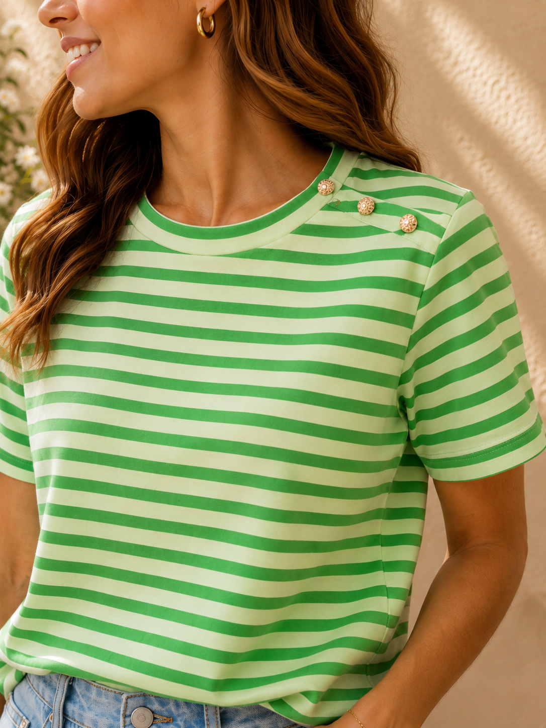 T-shirt Maya groen
