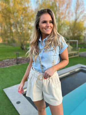 Short Oraije denim narural