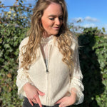 Debardeur met rits of-white