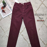 Jeansbroek Redial mom fit Bordeaux