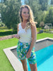 Short Amélie Monia green/aqua