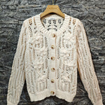 Gilet Adinda ecru crochet