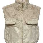 Vestje Evene beige bont