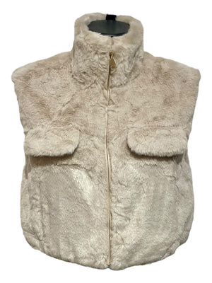 Vestje Evene beige bont