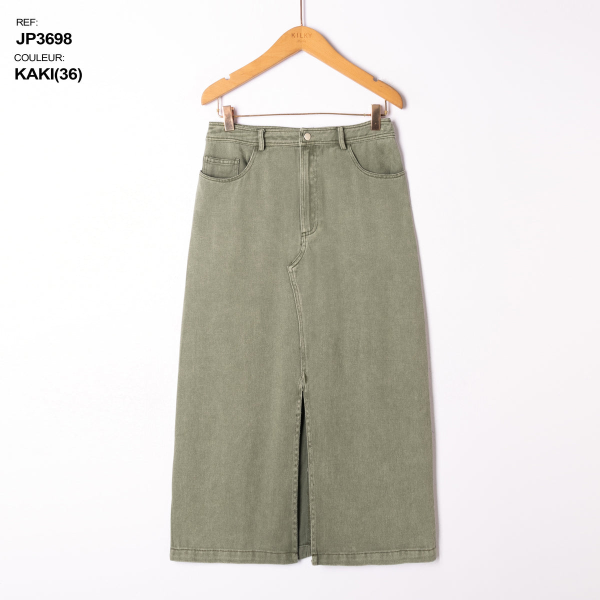 Jeansrok Kimberly kaki