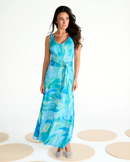 K-design - Maxi jurk met design (C307)