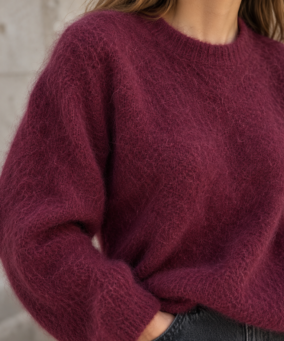 Pull Musy aubergine