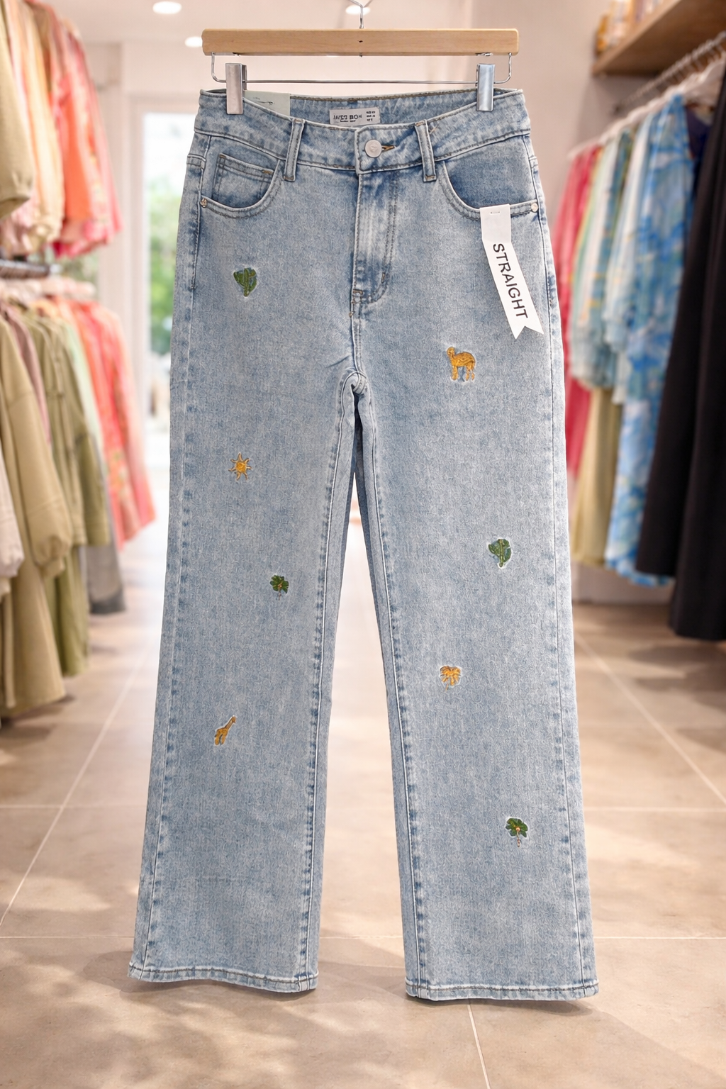 Jeansbroek Miss bon Safari