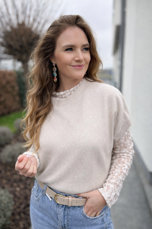 Pull/debardeur Matteo beige budapest