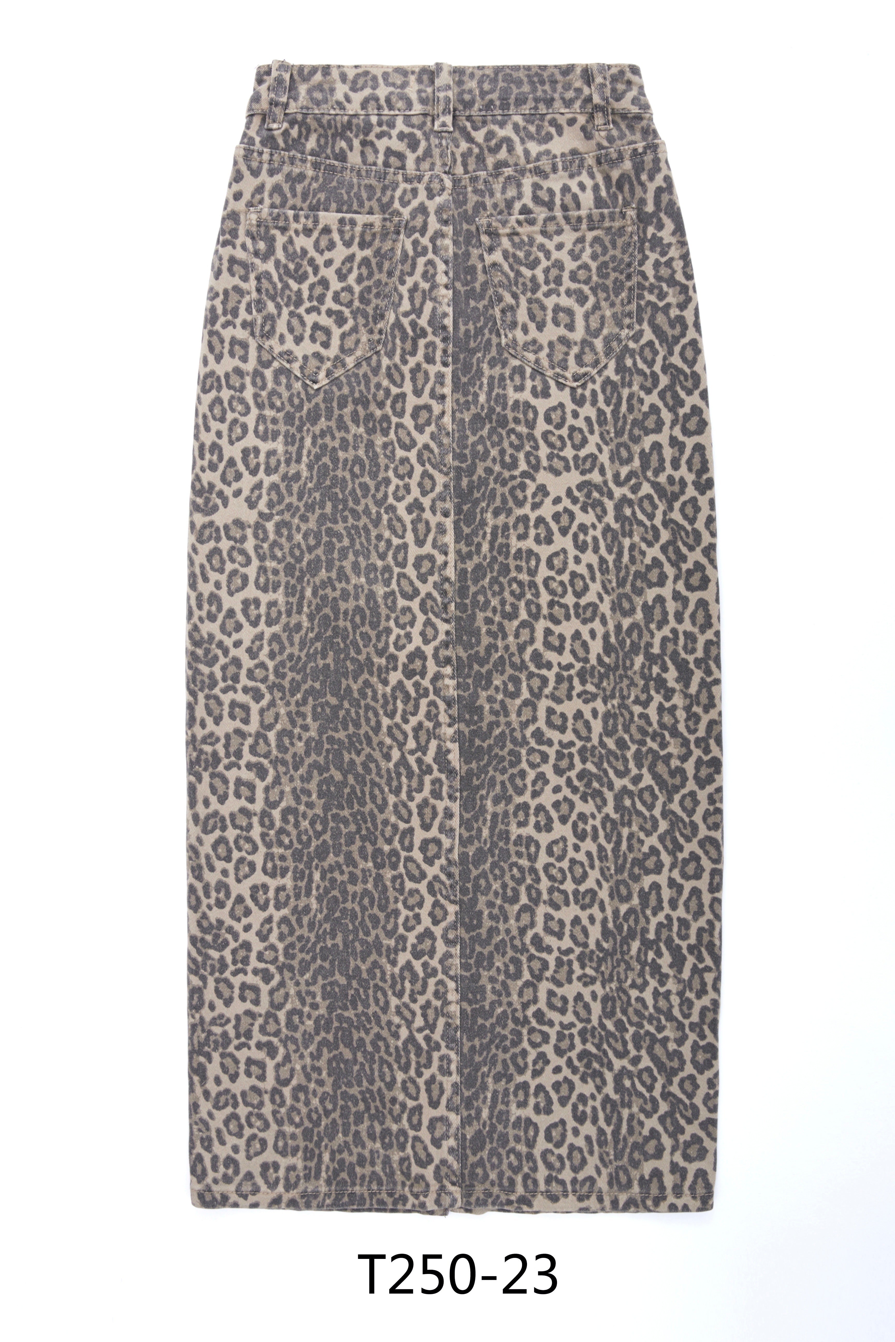 Jeansrok Laulia Leopard