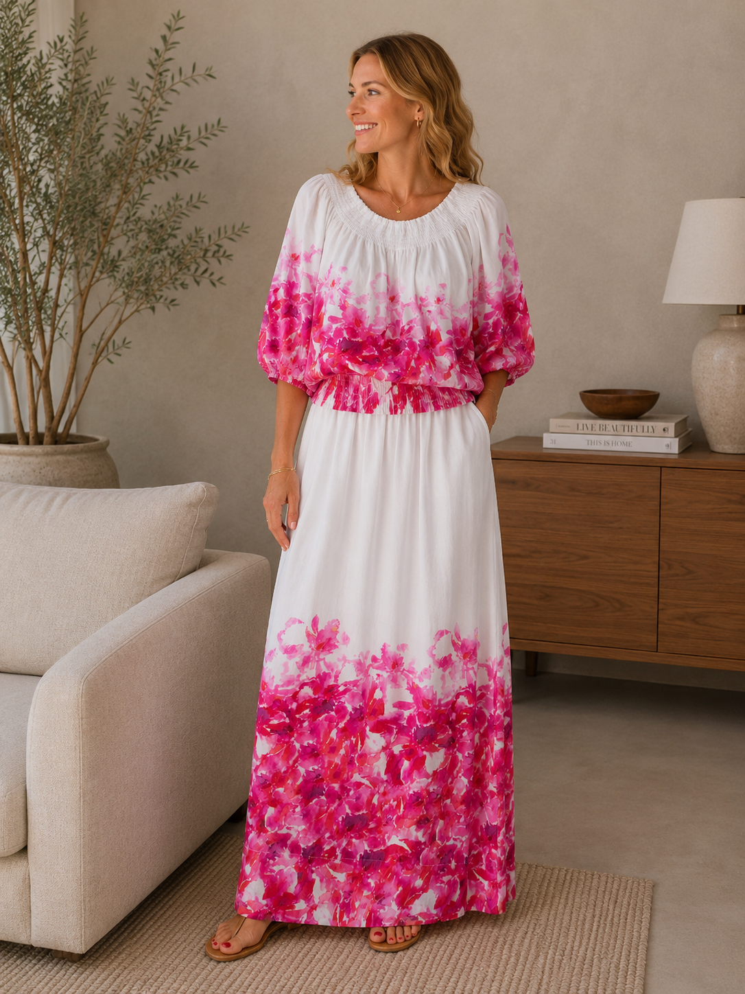 You're my lobster - Lange rok met print (C350L)