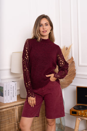 Pull Kimberly burgundy