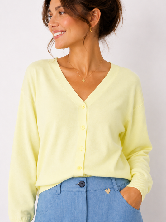 Gilet Amélie Danae yellow