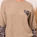 Pull Kimberly taupe Leopard