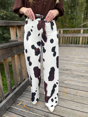 Broek Amélie Cerignola gesso/choco