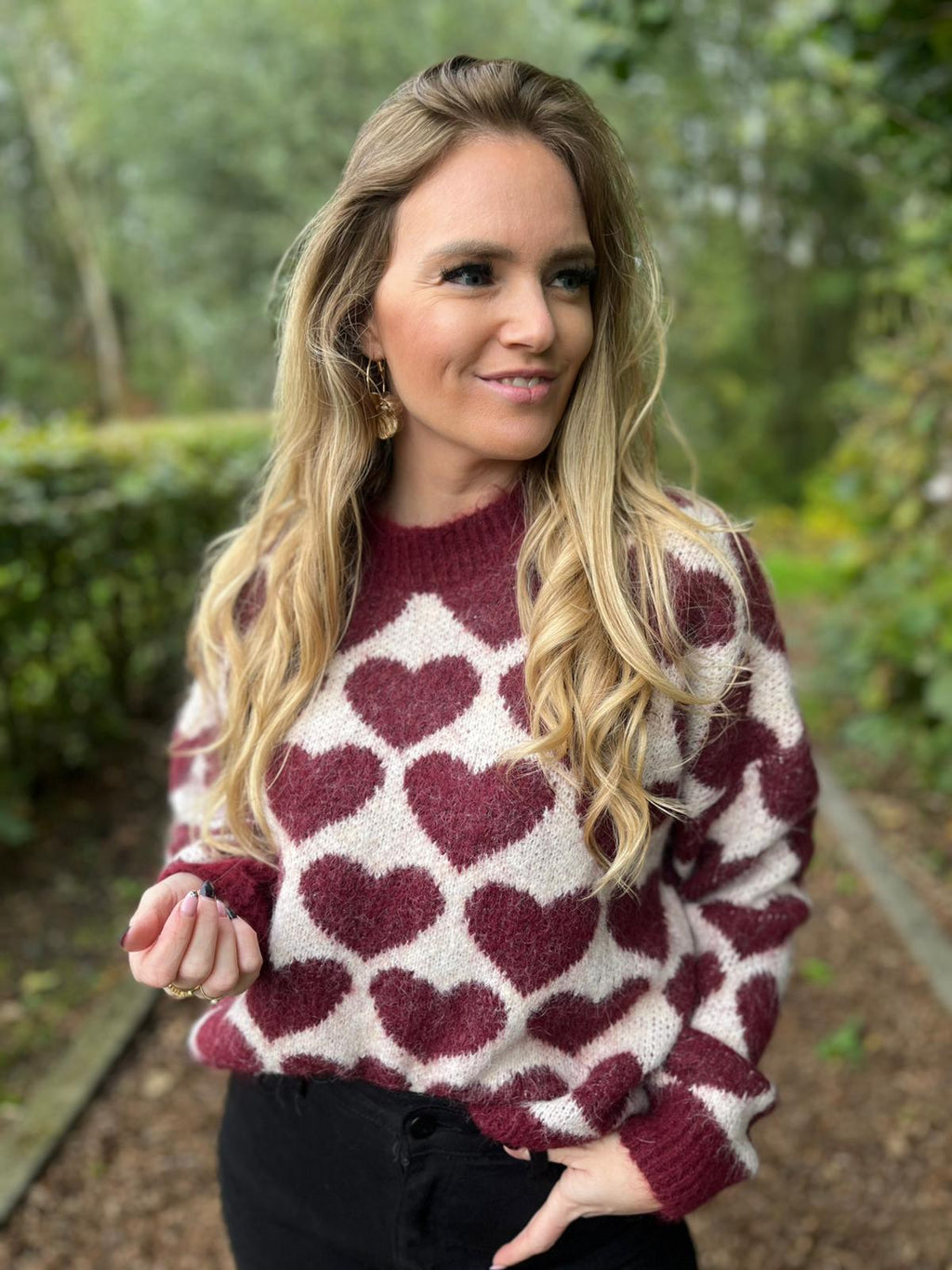 Pull Love wine/beige