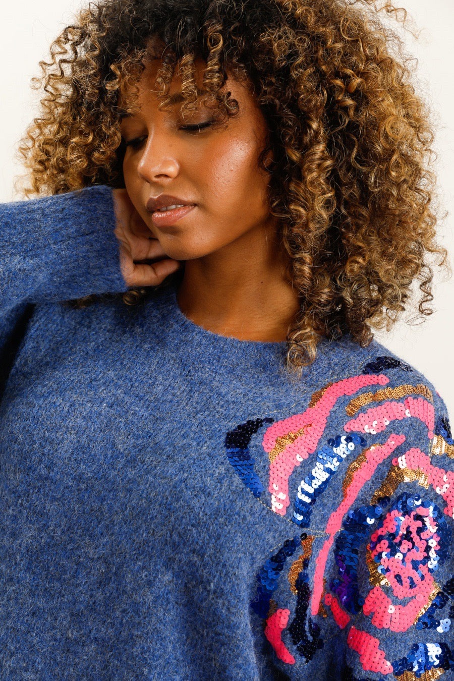Pull Love blauw