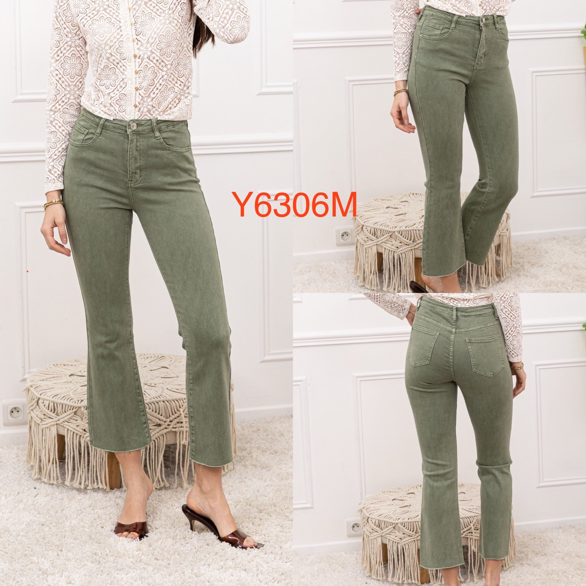 Jeansbroek Foly kaki