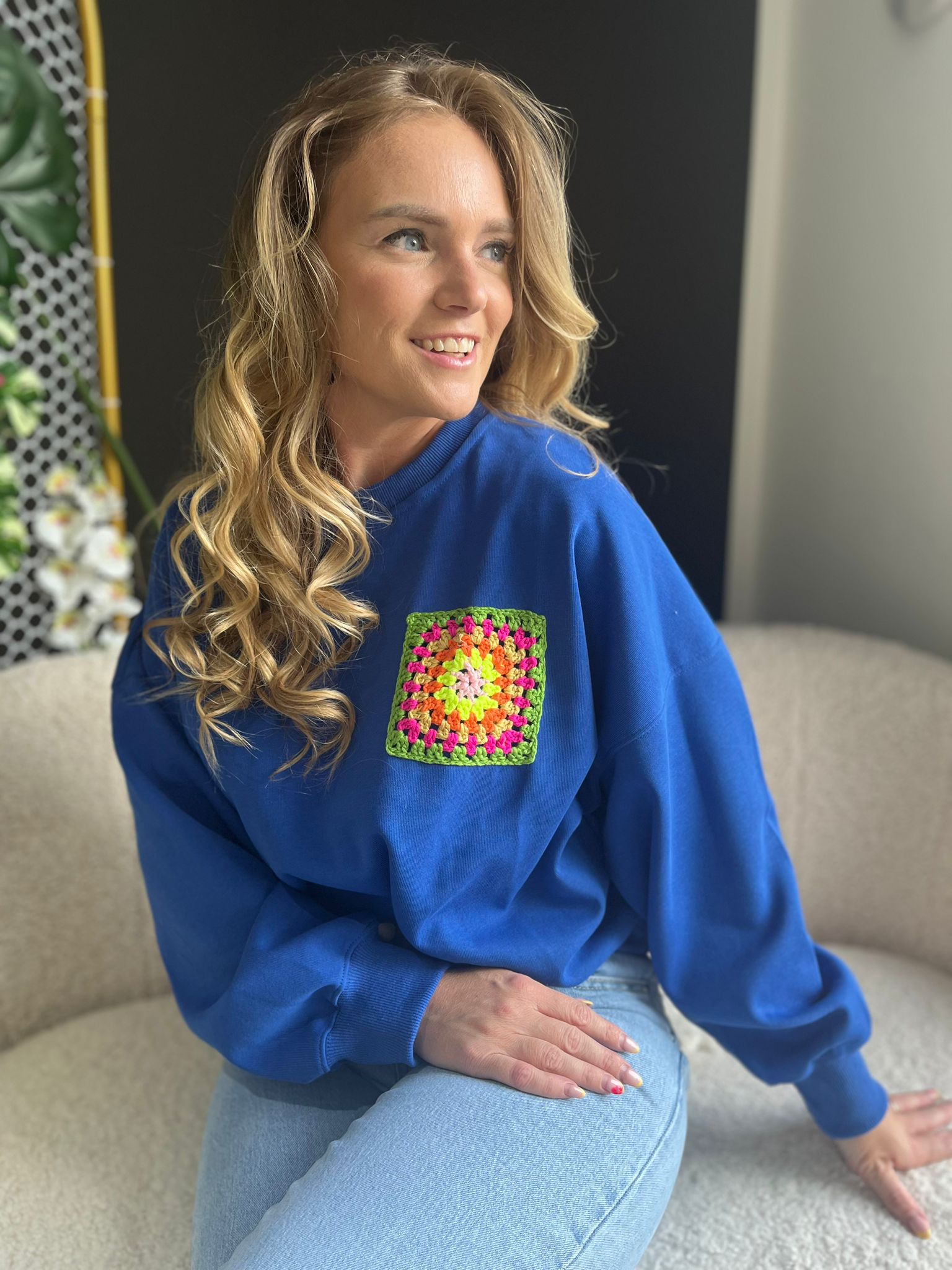 Pull Michelle Royal blauw