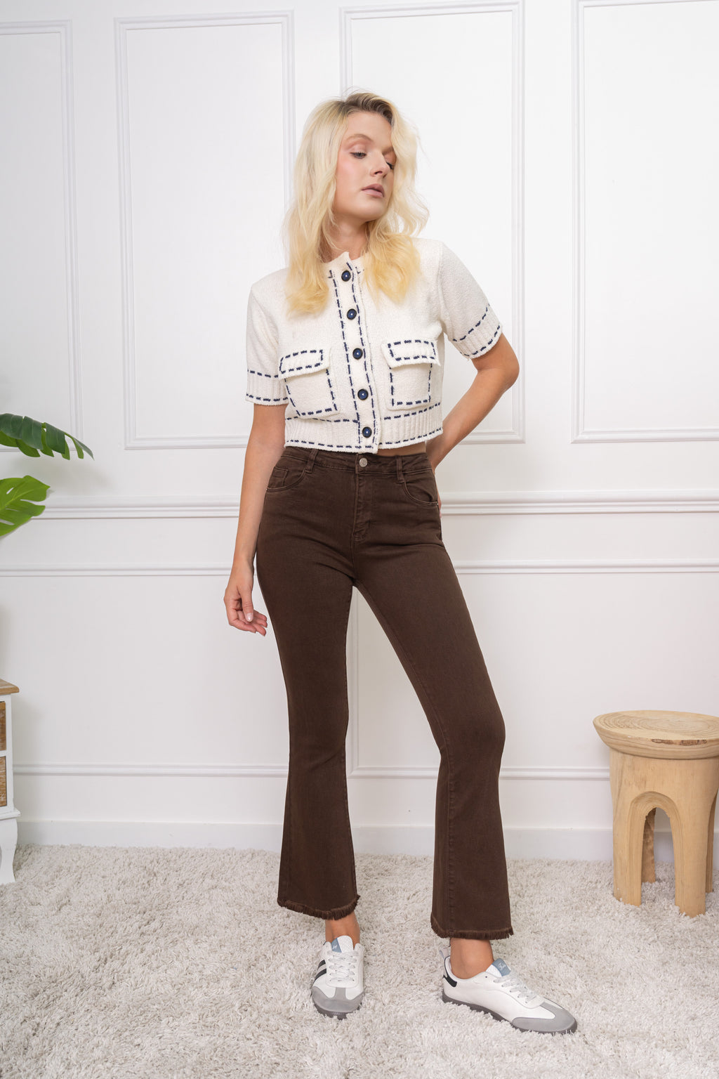 Jeansbroek Foly choco