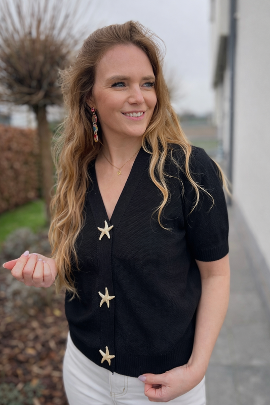 Gilet Clara zwart