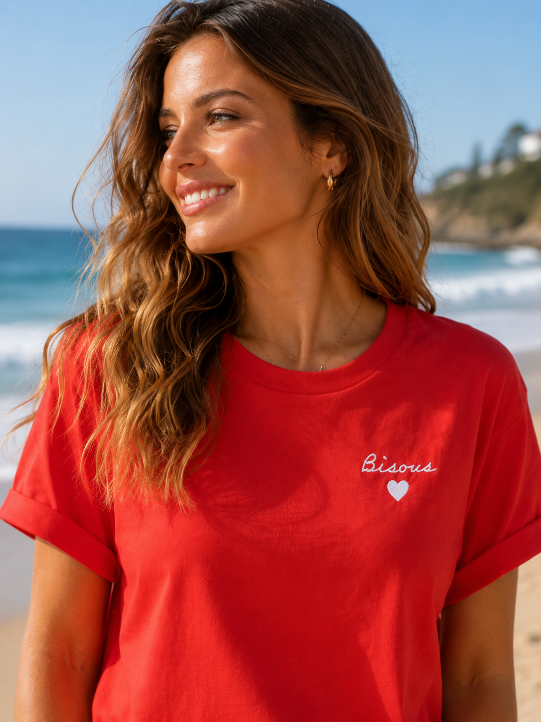 T-shirt Kimberly rood