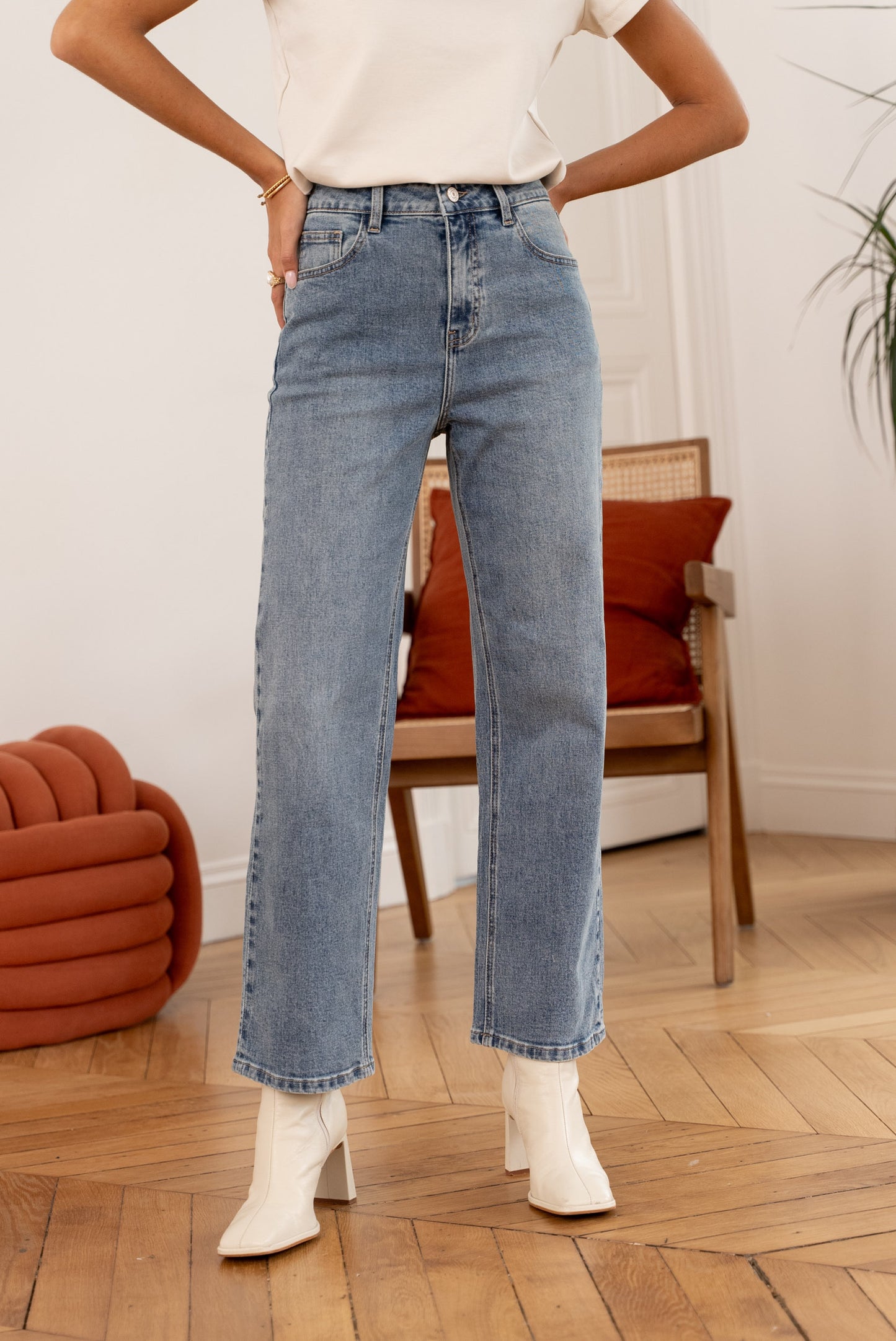 Jeansbroek Oraije Highwaist Ankle Straight