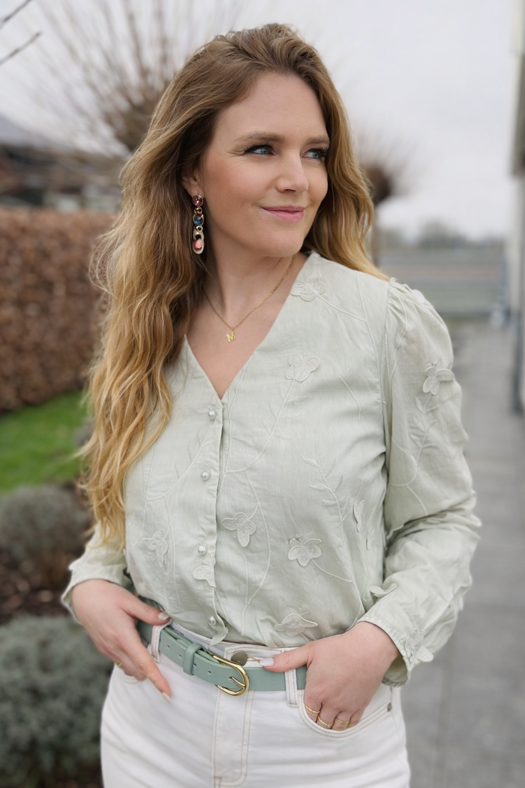 Hemd Marie groen