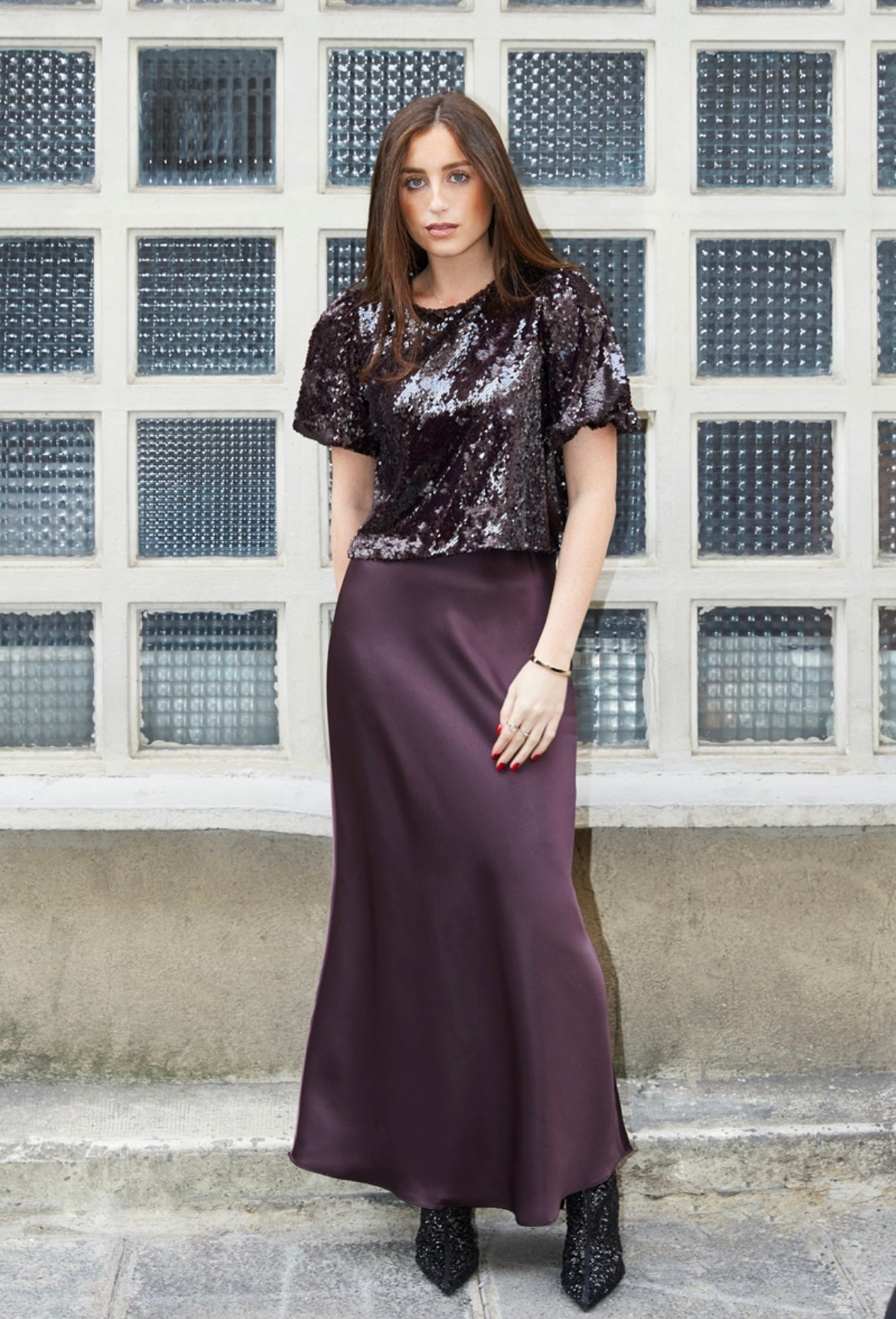 Rok Elli aubergine