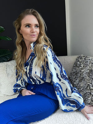 Bloesje Akira blauw