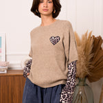 Pull Kimberly taupe Leopard