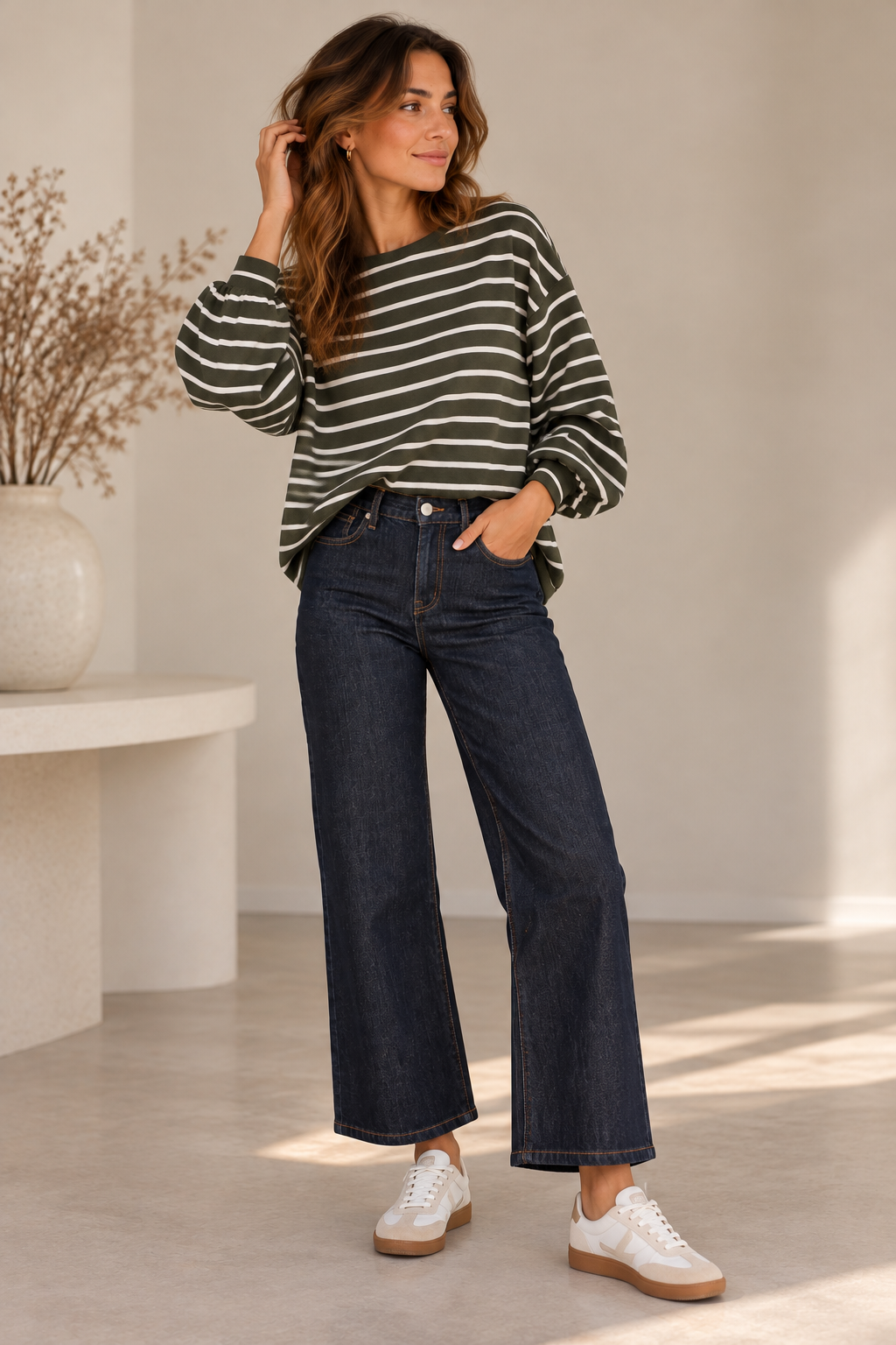 Jeansbroek Musy donker blauw