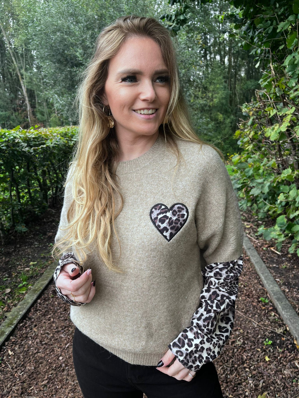 Pull Kimberly taupe Leopard