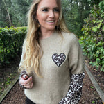 Pull Kimberly taupe Leopard