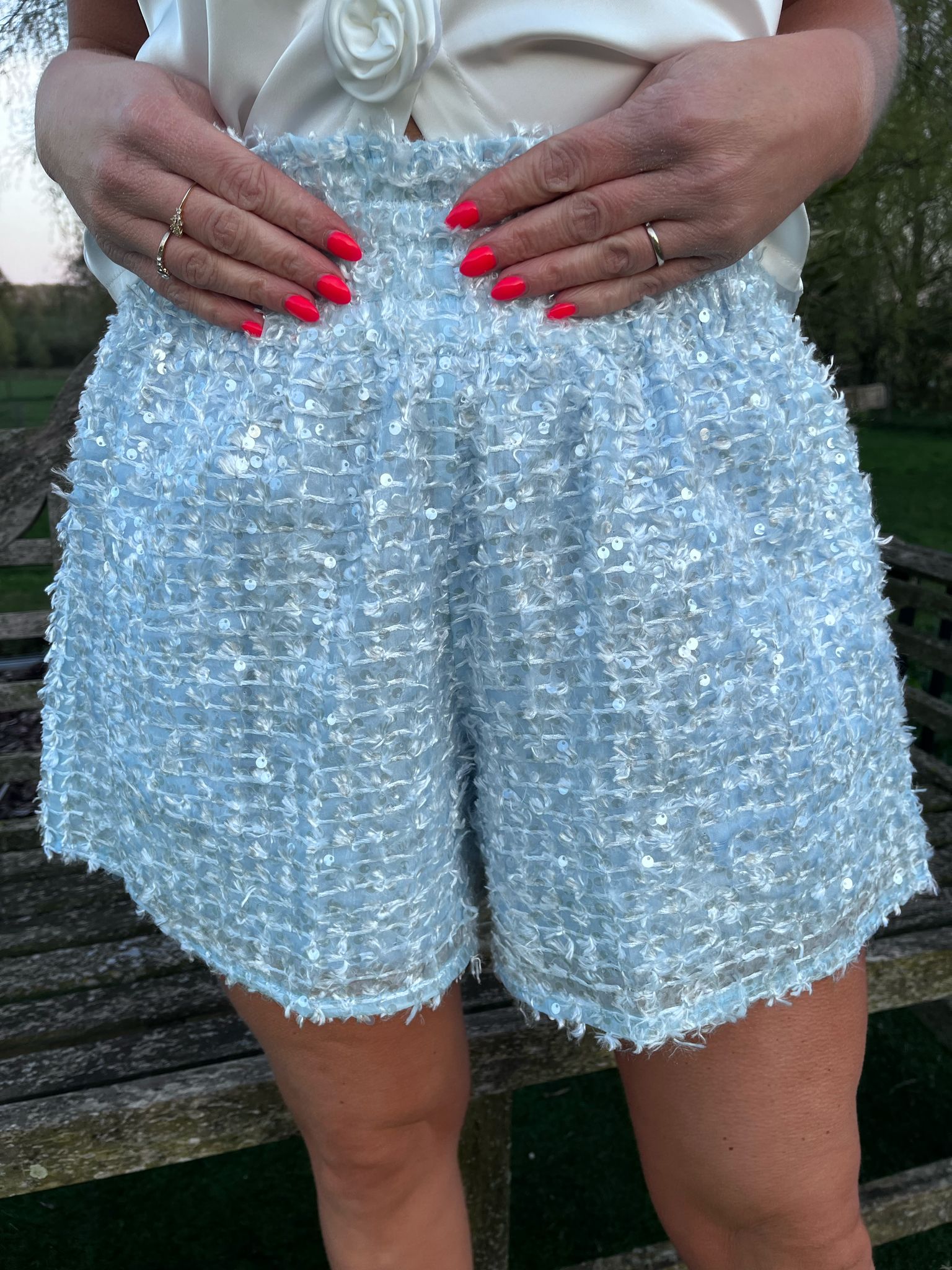 Short Elli licht blauw