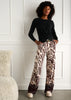 K-design - Broek met print en bijpassende riem. Z121 P821