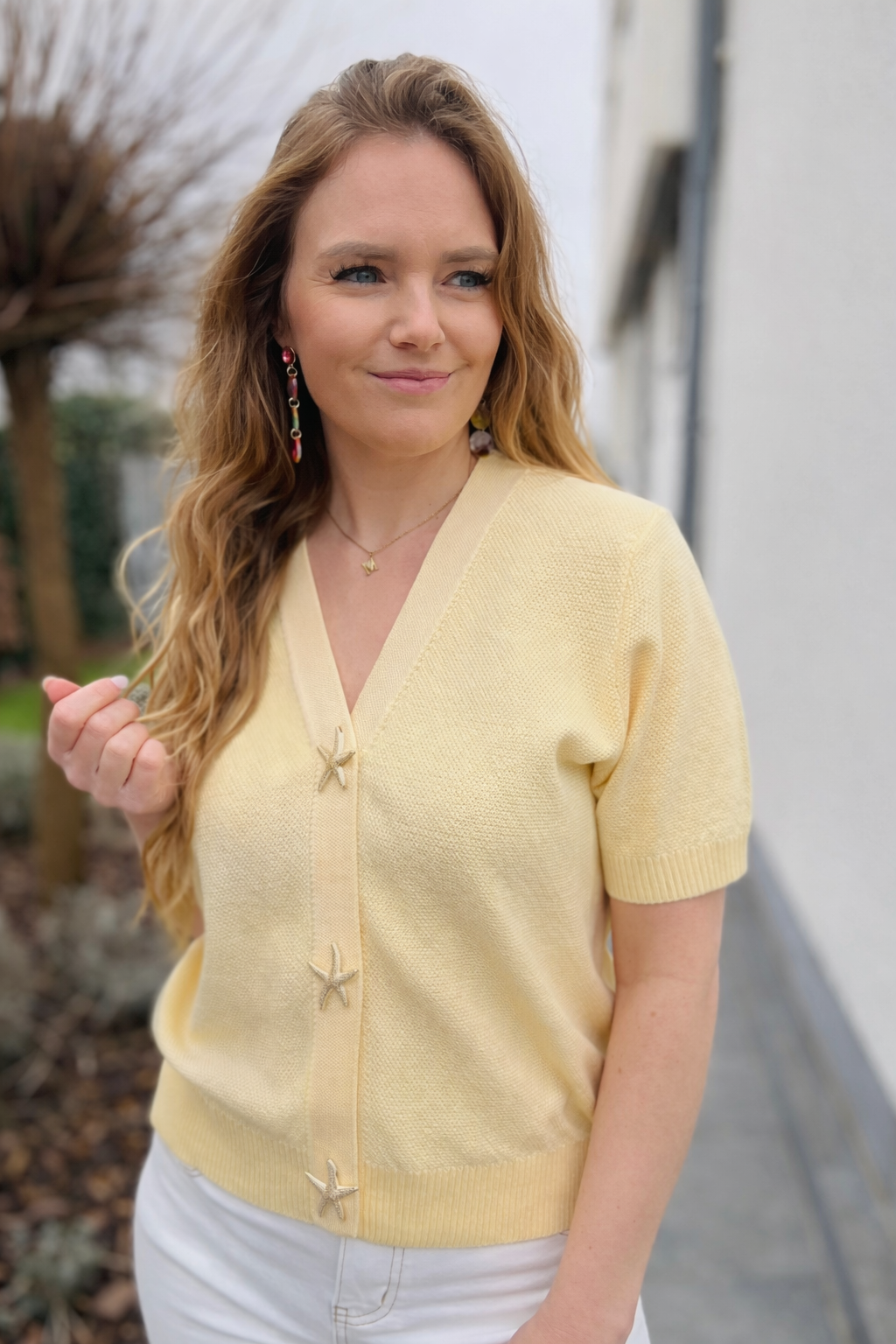 Gilet Clara geel
