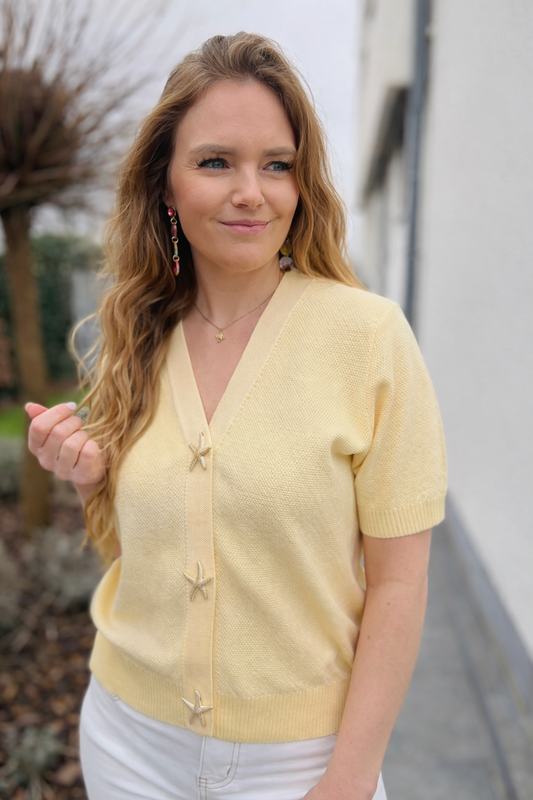 Gilet Clara geel