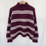 Pull Kimberly burgundy/rose