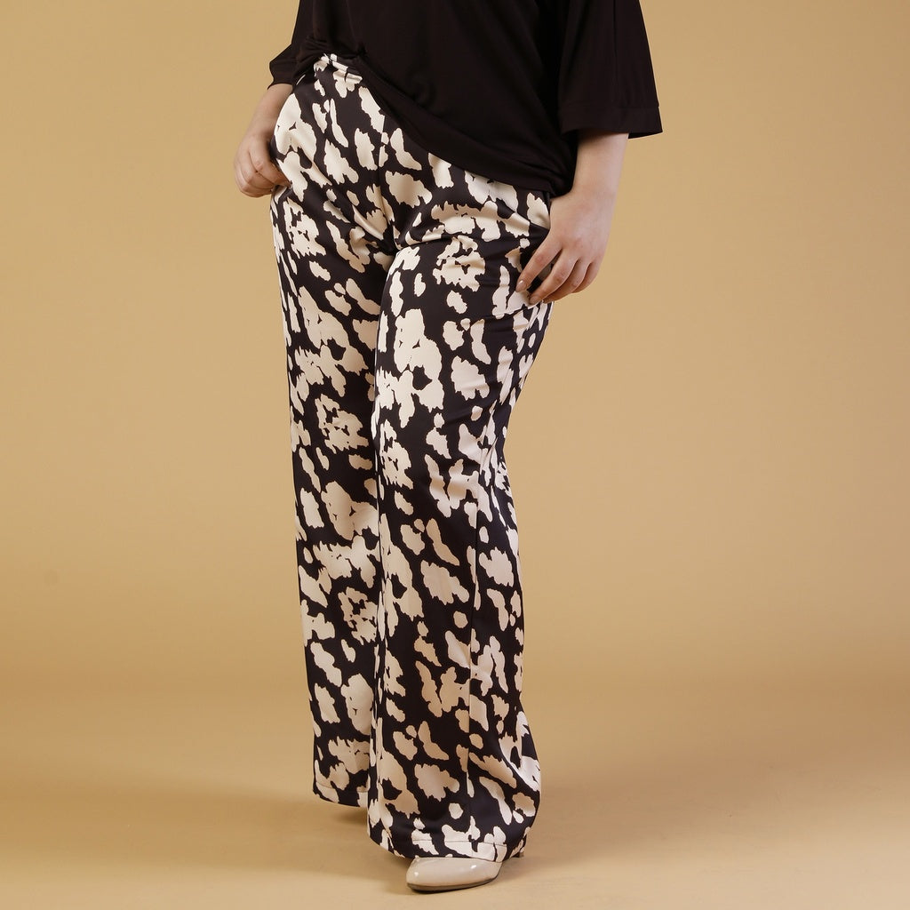 Broek Amagia Arosa gesso/choco